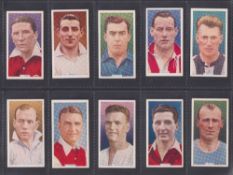 Cigarette cards, Football, 7 sets Carreras (2), Famous Footballers, Popular Footballers, Godfrey
