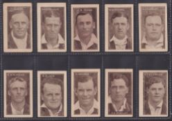 Trade cards, Australia, Allen's, Cricketers, 1924-25 (With 'Copyright' at base of back) (set, 40