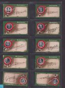 Cigarette cards, Taddy, Autographs (set 25 cards) (some chipping on edges, no.2 more affected than
