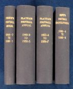Football Annuals, 4 bound volumes Findon's Football Handbook 1946/47 to 1950/51, Cope's Football