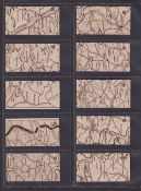 Cigarette cards, Edwards Ringer & Bigg, War Map of the Western Front 2nd series (set 54 cards) (