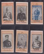 Cigarette cards, Japan, Murai Bros, Japanese Personalities (Blue Back), six cards, Baron Y.