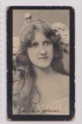 Cigarette card, Rutter, Actresses (Rubber stamped back), type card, Miss Nina Sevening (edge knocks,