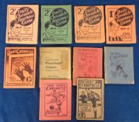 The Daily Chronicle Football Guide, a collection of 10 editions, 1905/06, 1907/08, 1909/10, 1910/11,