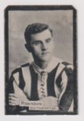 Cigarette card, St Petersburg Cigarette Co, Footballers, type card, Robinson, Southampton, (