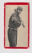 Cigarette card, USA, ATC, Baseball Series, Series No 4, 'Old Mill Cigarettes' back, ref T210, type