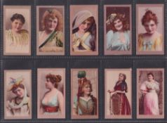 Cigarette cards, USA, American Tobacco Co, Beauties (Old Gold backs), Set 1, Group 3, complete