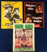 Boxing programmes, Gregory Lee Haugan, USA, World Champion in two boxing classes, three programmes