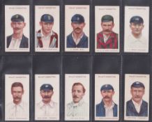 Cigarette cards, Wills Cricketers 1908 (2 sets), small 's' Series of 50 & large 'S' Series of 25