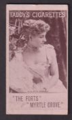 Cigarette card, Taddy, Actresses, Collotype, type card, Miss Rita D'Angeli (gd) (1)