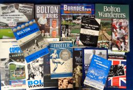 Bolton Wanderers FC, a collection of 18 books, brochures and magazines inc. 'Let's Talk About Bolton