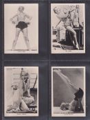 Cigarette cards, Carreras, 2 sets Film Stars 2nd Series (XL sized, 36 cards), Film Stars Oval (72