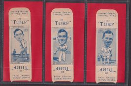 Cigarette cards, Carreras Turf Slides, Sports Series (set 50 cards in uncut single strips) (gen gd/