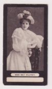 Cigarette card, Percy E. Cadle, Actresses, 'FROGA A', (Brown, stamped back), type card, Miss May