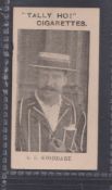 Cigarette card, National Cigarette Co (Australia), English Cricket Team, 1897-8, type card, A. E.