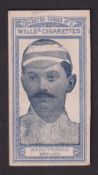 Cigarette card, Wills (Australia), Cricketers Series (Grey scroll back, front with framework in