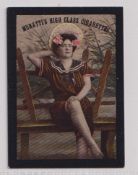 Cigarette card, Muratti, Beautiful Women, 'M' size, type card, ref. H284, picture no 28 (gd) (1)