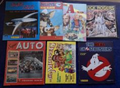 Trade card stickers, Panini, 4 complete albums and 3 near complete (stickers stuck in), complete