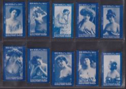 Cigarette cards, Philippines, Behn Meyer & Co Ltd, Manila, Beauties blue fronts, plain backs, 35