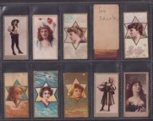 Cigarette cards, USA, American Tobacco Co (a few BAT), Beauties, 84 cards from many various