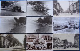 Postcards, Hampshire, a Southampton selection of 9 cards inc. 4 RPs of the Auxiliary Fire Service