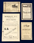 Burnley FC, three In Memorium cards, early 1900's, two in memory of Burnley FC, Cup defeat at