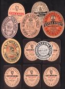 Beer labels, Guinness, selection of 11 labels, mostly for Extra Stout inc. W.B. Reid, Newcastle on