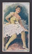 Cigarette card, J. & F. Bell Ltd, Beauties (Tobacco Leaf & Scotia Back), type card, ref. H32,