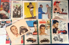 Boxing trade issues, Sweden, 'Rekords', Swedish Sports Magazine, a collection of approx. 25 A4