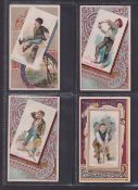 Cigarette cards, USA, Duke's, The Terrors of America & Their Doings, 'X' size, four cards, 'The