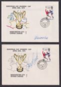 Football autographs, Manchester City v Gornik Zabrze, European Cup Winners Cup Final, 29 April 1970,
