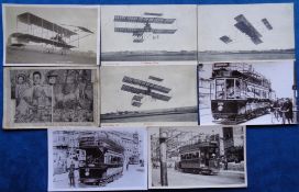 Postcards, Hampshire, a selection of 8 cards, with 3 reproduction photographs of Bournemouth Tram