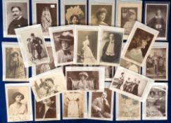 Postcards, Theatre, 50 signed Victorian/Edwardian actors including Huntley Wright, Arthur