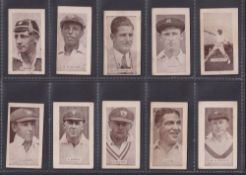 Trade cards, Australia, Allen's, Cricketers, 1932 (Brown front, 'Steam Rollers' back in brown) (set,