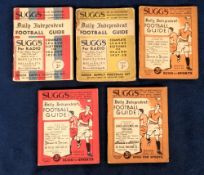 Daily Independent Football Guide, Yorkshire publication, five issues, 1932-33 (gd), 1933-34 (gd),