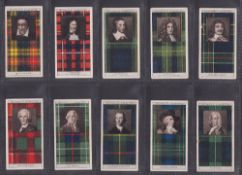 Cigarette cards, Mitchell's, 7 sets, Clan Tartans 1st & 2nd series, Empire Exhibition Scotland,
