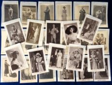 Postcards, a collection of 101 cards of play scenes and actors, mostly Edwardian, from 'The