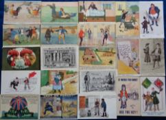 Postcards, a collection of early UK political satire cartoons, mostly aimed at Jo Chamberlain and