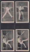 Trade cards, Australia, J. Staples(Butcher), Australian X1 (Cricketers), four cards, T.J.E. Andrews,