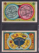 Cigarette cards, USA, Duke's, Puzzles, 'X' size, two cards, no 2 Domino Trick Puzzle & no 7 Tea