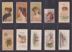 Cigarette cards, Wills, 56 cards from earlier series including Actresses Grey back, Conundrums,