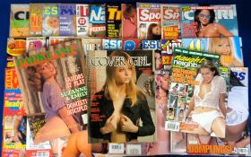 Glamour magazines, a collection of approx. 50 adult magazines, 1980's onwards, various titles inc.