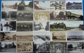 Postcards, Hampshire, a collection of approx. 76 cards, with good RPs inc. Bitterne Village nr