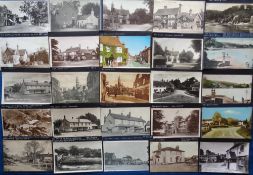 Postcards, Pubs, a UK public house collection of approx. 42 cards, corner mounted some with