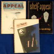 Ephemera, Graphic Design and Window Dressing, 3 copies of 'Shelf Appeal' 1935, 1936, 1937, spiral