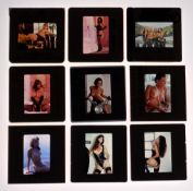 Glamour photography, a collection of 98 adult colour transparencies each one showing topless &