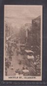 Cigarette card, A Kuit, Principal Streets of British Cities, type card no,12 Argyle St. Glasgow (
