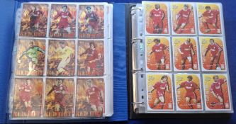 Trade cards, Football, 2 albums of modern trading cards, 1 album contains Liverpool and Manchester