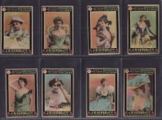 Trade cards, South America, J.B. Serra (Lima, Peru), Actresses, 'M' size, 33 different cards (gd/vg)