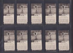 Cigarette cards, John Cotton, Golf Strokes C/D (set 50 cards), (C1/D50 card slight foxing, rest